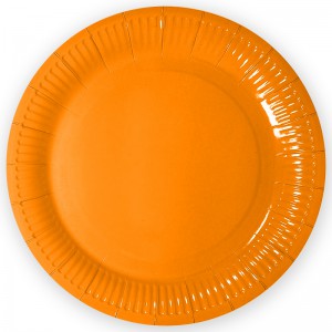 Тарелки оранжевые, 23 см, 6 шт.